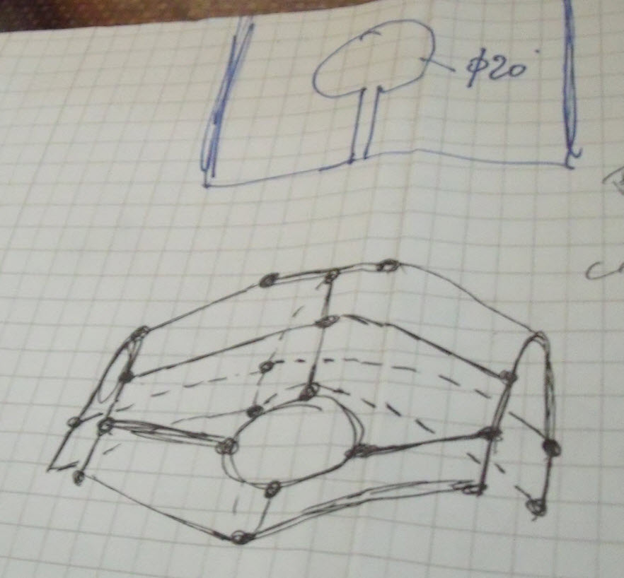 Pas vraiment bon dessinateur, mais l'essentiel est en place pour bricoler 