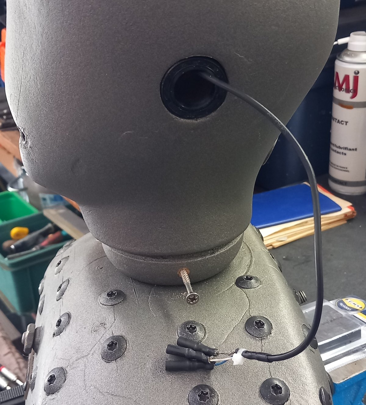 Bague extérieure affleurante, câblage arrière du CMC1