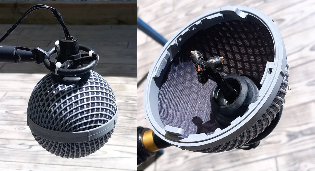 suspension basse fréquence DPA et cage de protection Rycote 